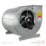 Rosenberg centrifugal AC Fan, Double inlet. DRAD 251-4 L (Models: C90-25163) VOLTAGE: 208/230D/380/460Y