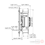 ECOFIT Backward-curved AC Fan, 2RREu25 220x45R (Model C45-D0)