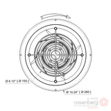 ECOFIT Backward-curved AC Fan, 2RREu25 220x45R (Model C45-D0)