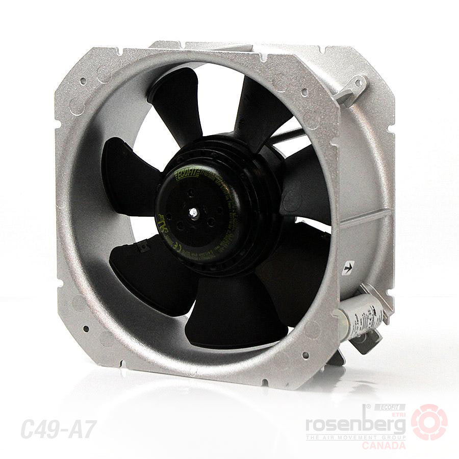 Rosenberg Canada: ECOFIT Backward-curved fan, 200 mm.