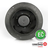 Rosenberg Plug EC / ECM fan with backward-curved impeller. GKHR 450-CIE.136.5HF (Model N42-45000)