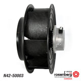 Rosenberg's EC-Plug Fan with backward-curved impeller. Type: GKHR 500-CIE.154.5HF. Article-No.: N42-50003