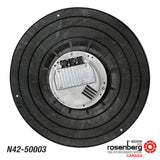 Rosenberg's EC-Plug Fan with backward-curved impeller. Type: GKHR 500-CIE.154.5HF. Article-No.: N42-50003