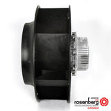 Rosenberg Plug EC / ECM fan with backward-curved impeller. GKHR 500-CIE.154.6FF (Model N42-50002)