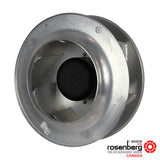 Rosenberg Plug EC / ECM fan with backward-curved impeller. GKHR 355-CIB.112.6FF IE (Model N86-35801)