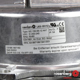 Rosenberg Plug EC / ECM fan with backward-curved impeller. GKHR 500-CIE.154.6FF (Model N42-50002)