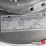 Rosenberg Plug EC / ECM fan with backward-curved impeller. GKHR 250-CIB.080.4EA IE (Model N86-25307)