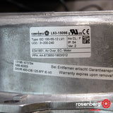 Rosenberg Plug EC / ECM fan with backward-curved impeller. GKHR 400-CIB.125.6FF IE (Model N86-40303)