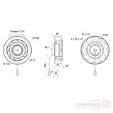 ECOFIT Backward-curved AC Fan, 2RREA3 180x35R (Model D04-A6)