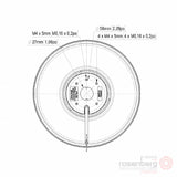 ECOFIT Backward-curved AC Fan, 2RREu25 220x43R (Model  U24-C4)