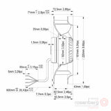ECOFIT Backward-curved AC Fan, 2RREu25 220x43R (Model  U24-C4)