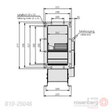 Rosenberg Centrifugal AC Fan. ERAD 250-4.5FA IE (Model B10-25046)