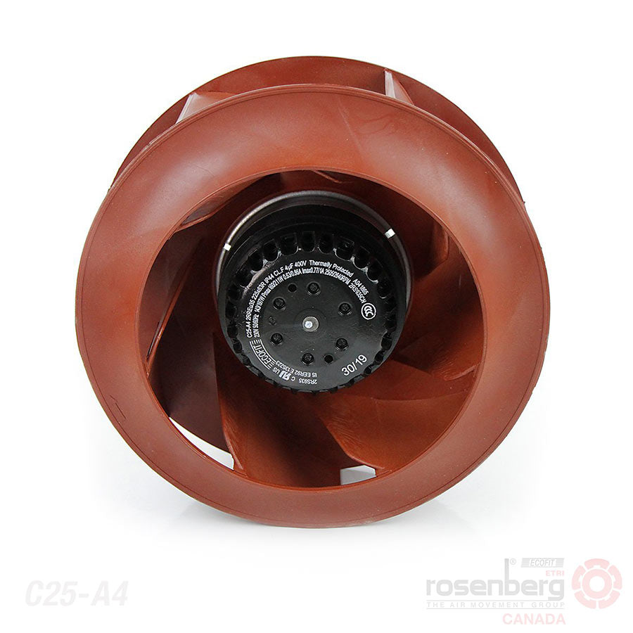 ECOFIT Backward-curved AC Fan, 2RREu35 225x63R (Model C25-A4