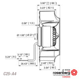 ECOFIT Backward-curved AC Fan, 225mm. 2RREu35 225x63R. (Model C25-A4)