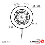 ECOFIT Backward-curved centrifugal fan (D04-A4 / 2RREA3 133x42R)