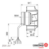 ECOFIT Backward-curved centrifugal fan (D04-A4 / 2RREA3 133x42R)