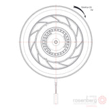 ECOFIT Backward-curved AC Fan, 2RREuB3 180x35R (Model K27-A4)