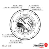 ECOFIT Backward-curved centrifugal EC (ECM) fan (M12-A4 / RREuG9 192x40R)