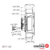 ECOFIT Backward-curved centrifugal EC (ECM) fan (M17-A5 / RREuG9 220x45R)