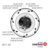 ECOFIT Backward-curved centrifugal EC (ECM) fan (M17-A5 / RREuG9 220x45R)