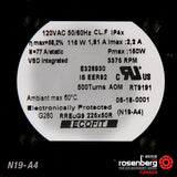 ECOFIT Backward-curved centrifugal EC (ECM) fan (N19-A4 / RREuG9 225x50R)