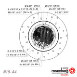 ECOFIT Backward-curved centrifugal EC (ECM) fan (N19-A4 / RREuG9 225x50R)