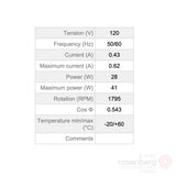 ECOFIT Centrifugal EC Fan /energy-saving ECM fan. GREuG9 120x62R (Model P47-A3)
