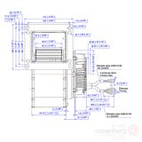 ECOFIT Centrifugal EC Fan /energy-saving ECM fan. GREuG9 120x62R (Model P47-A3)