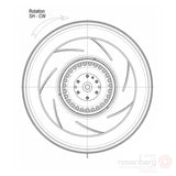 ECOFIT Backward-curved AC Fan, 2RREu25 220x43R (Model  U24-C5)