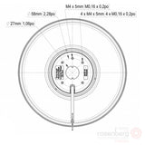 ECOFIT Backward-curved AC Fan, 2RREu25 220x43R (Model  U24-C5)