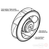 ECOFIT Backward-curved AC Fan, 2RREu25 220x43R (Model  U24-C5)