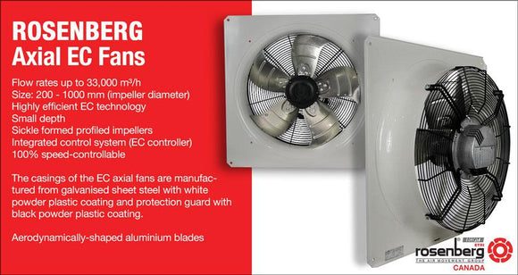 Rosenberg Axial EC Fans collection