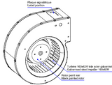 ECOFIT Centrifugal EC Fan /energy-saving ECM fan. GREuG9 160x62R (Model L45-A0)