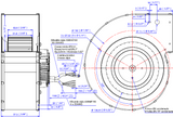 ECOFIT Centrifugal EC Fan /energy-saving ECM fan. GREuG9 160x62R (Model L45-A0)