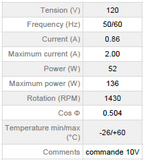 ECOFIT Centrifugal EC Fan /energy-saving ECM fan. GREuG9 160x62R (Model L45-A0)