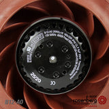 Rosenberg Fans Canada. ECOFIT Backward-curved AC Fan, 180mm. 115V. (L26-A6/2RREuB3 180x35R)