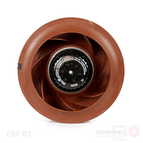 ECOFIT Backward-curved AC Fan, 2RREu15 220x45R (Model E04-B3)