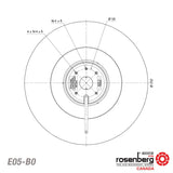 ECOFIT Backward curved centrifugal AC fan with aluminum impeller (E05-B0 / 2RREu45 250x56R (115V)