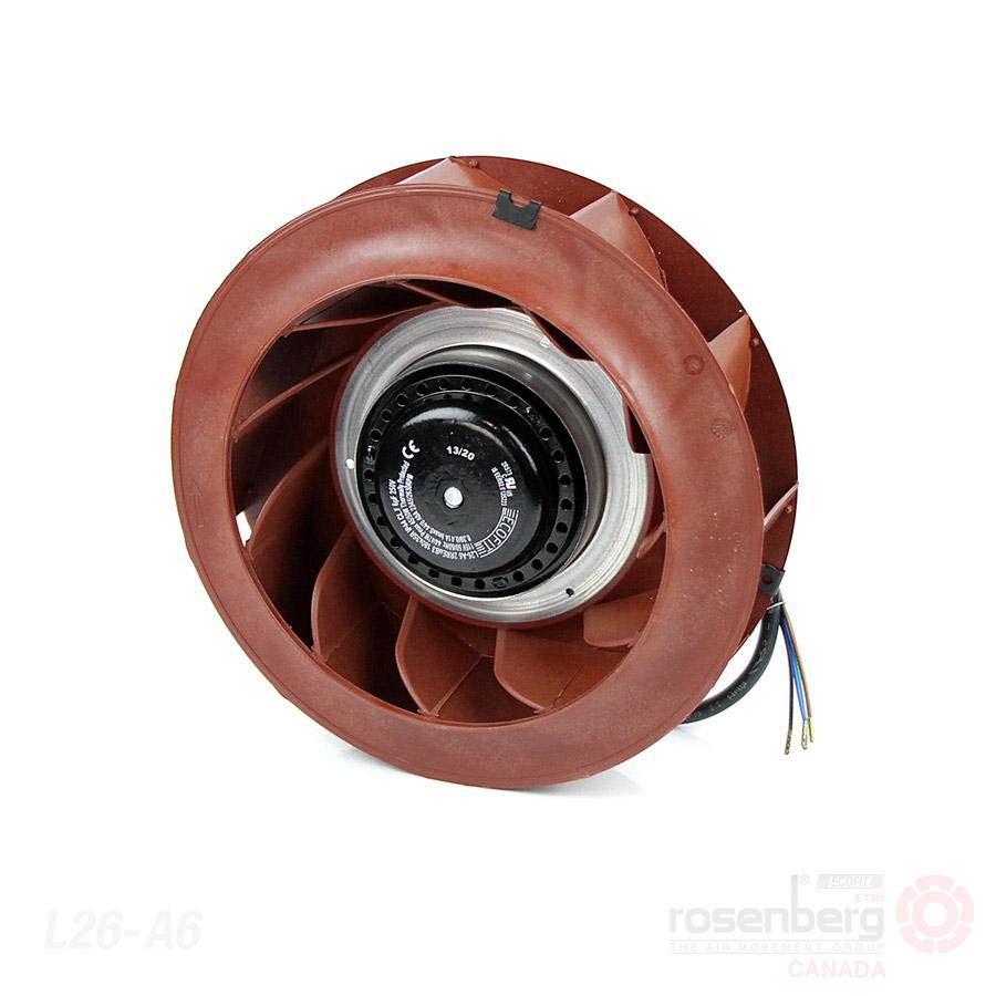 aaa 　Ecofit 2 pcs ECOFIT Backward-curved AC Fan, 180mm 115V | Model L26-A6