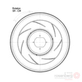 ECOFIT Backward-curved EC (ECM) Fan, RREuG9 220x43R (Model U24-D5)