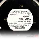 ECOFIT Backward-curved EC (ECM) Fan, RREuG9 220x43R (Model U24-D5)
