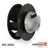 Rosenberg's EC-Plug Fan with backward-curved impeller Type: GKHR 355-CIE.112.5FA Article-No.: N42-35502