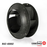 Rosenberg's EC-Plug Fan with backward-curved impeller. Type: GKHR 400-CIE.125.5HF. Article-No.: N42-40002