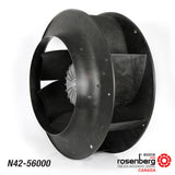Rosenberg's EC-Plug Fan with backward-curved impeller. Type: GKHR 560-CIE.175.6IF. Article-No.: N42-56000