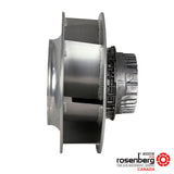 Rosenberg Plug EC / ECM fan with backward-curved impeller. GKHR 280-CIB.090.5FA IE (Model N86-28301)