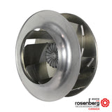 Rosenberg Plug EC / ECM fan with backward-curved impeller. GKHR 355-CIB.112.6FF IE (Model N86-35803)