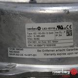 Rosenberg Plug EC / ECM fan with backward-curved impeller. GKHR 500-CIE.154.6FF (Model N42-50000)