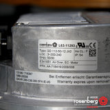 Rosenberg Plug EC / ECM fan with backward-curved impeller. GKHR 280-CIB.090.5FA IE (Model N86-28308)