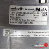 Rosenberg Plug EC / ECM fan with backward-curved impeller. GKHR 630-CIB.200.6NA IE Gen3(Model N86-63303)