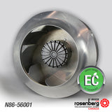 Rosenberg Plug EC / ECM fan with backward-curved impeller. GKHR 560-CIW.174.6IF (Model N86-56001)